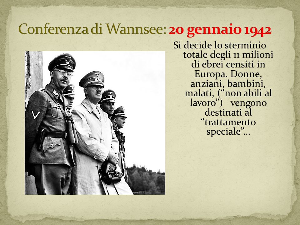 Conferenza di Wannsee: 20 gennaio 1942