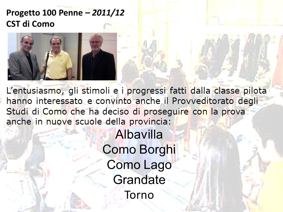 Progetto 100 Penne – 2011/12 CST di Como