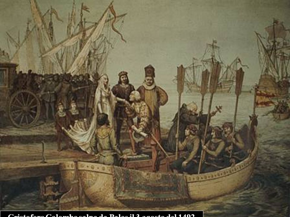 Cristoforo Colombo salpa da Palos il 3 agosto del 1492