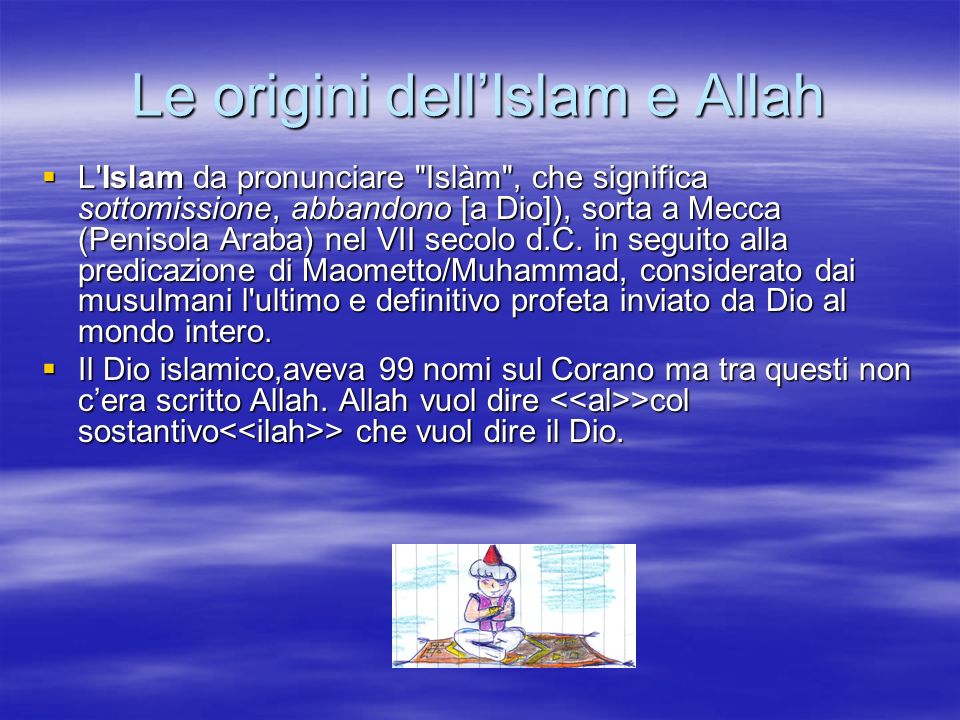 Le origini dell’Islam e Allah