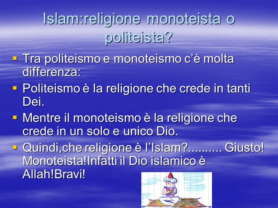 Islam:religione monoteista o politeista