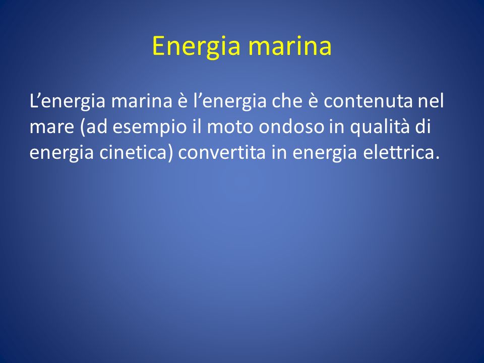 Energia marina