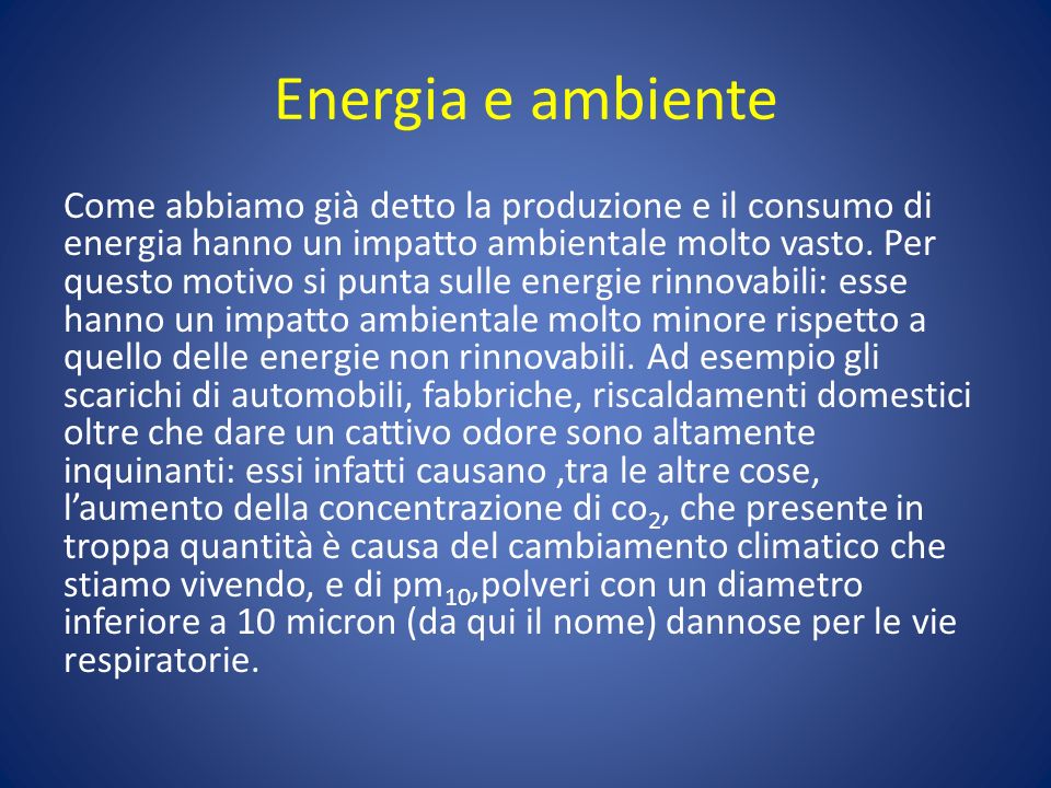 Energia e ambiente