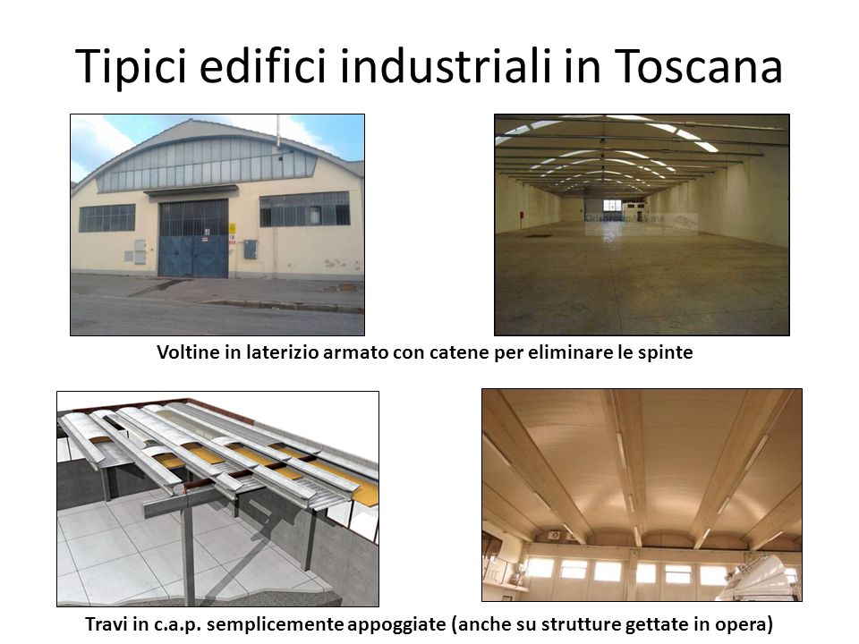 Tipici edifici industriali in Toscana