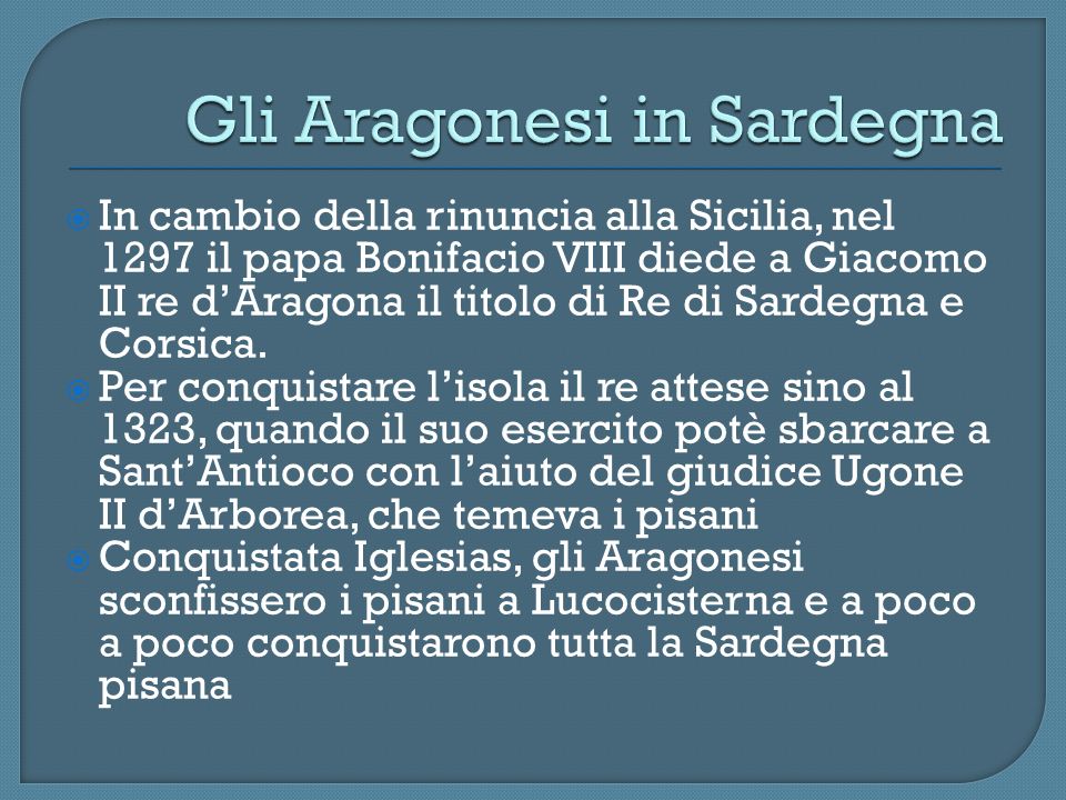 Gli Aragonesi in Sardegna