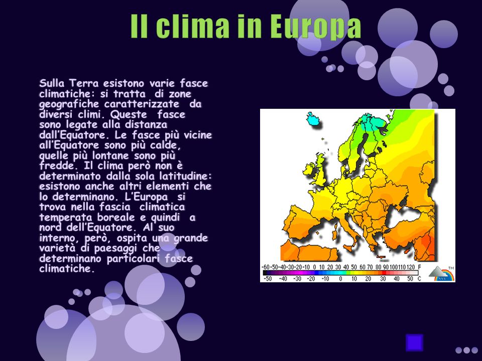 Il clima in Europa
