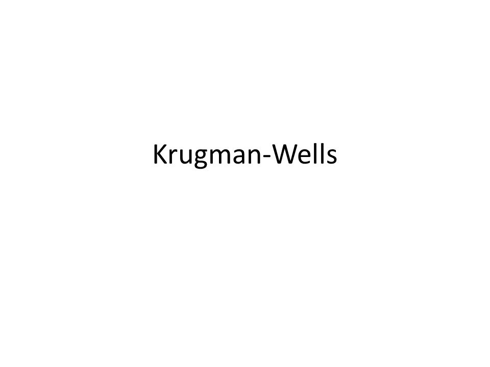 Krugman-Wells