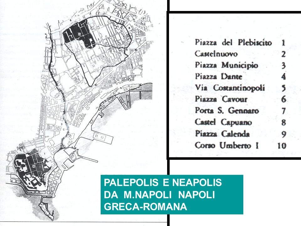 PALEPOLIS E NEAPOLIS DA M.NAPOLI NAPOLI GRECA-ROMANA