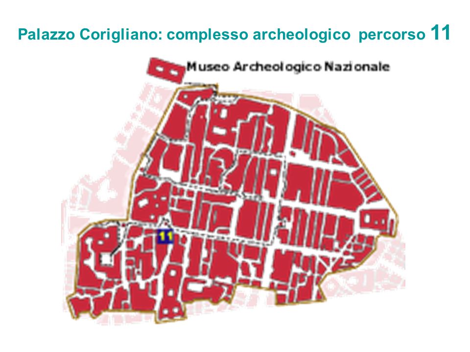 Palazzo Corigliano: complesso archeologico percorso 11