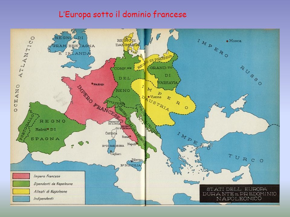 L’Europa sotto il dominio francese