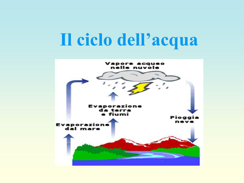Il ciclo dell’acqua