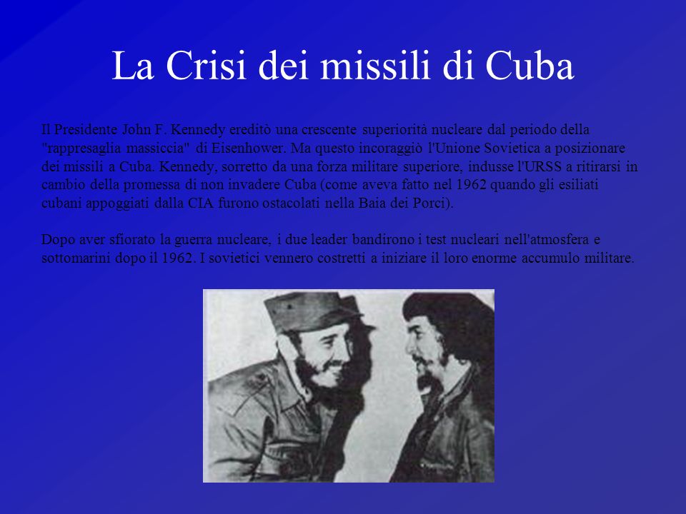 La Crisi dei missili di Cuba