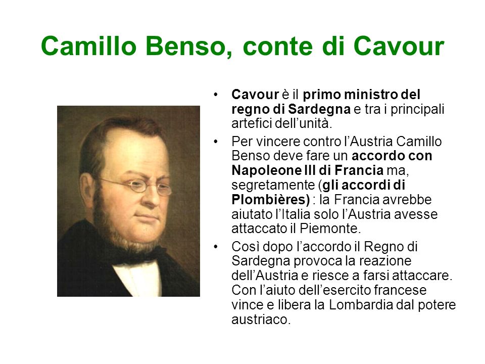 Camillo Benso, conte di Cavour