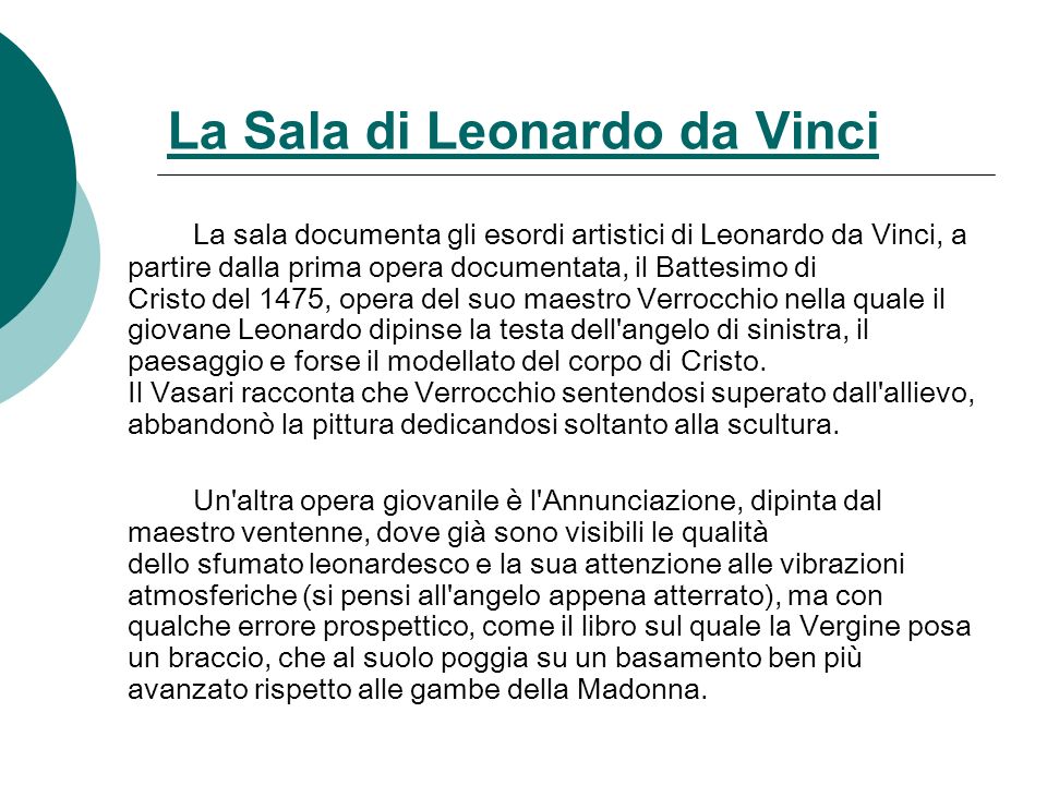 La Sala di Leonardo da Vinci