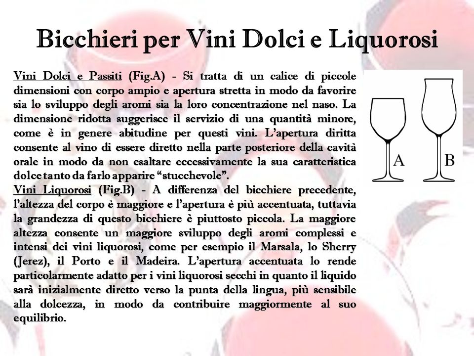 BICCHIERI DA VINO. - ppt scaricare