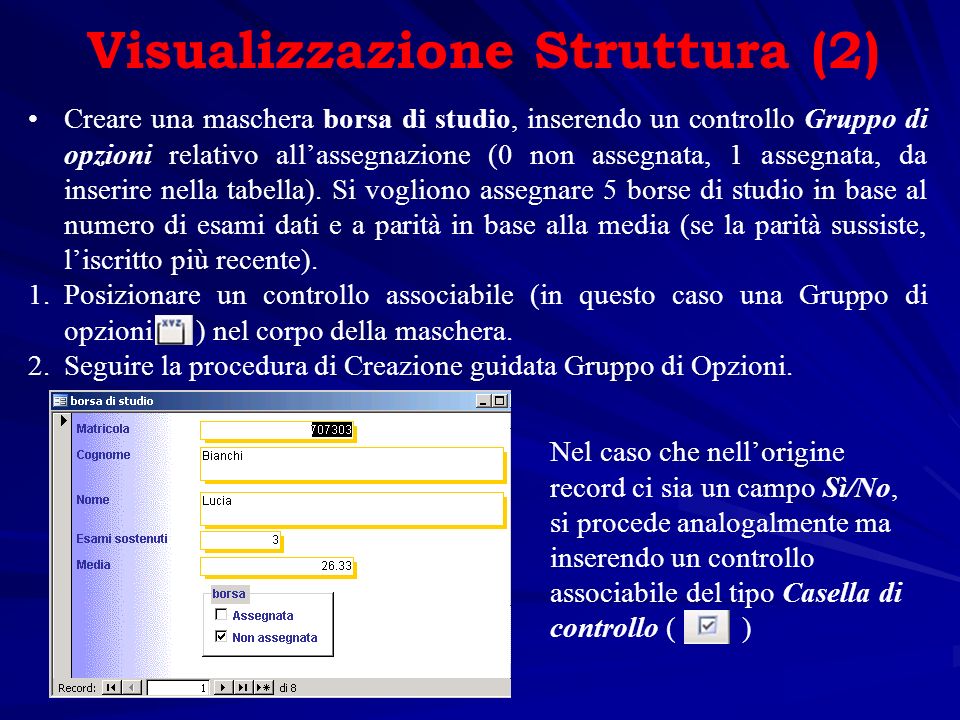 Visualizzazione Struttura (2)