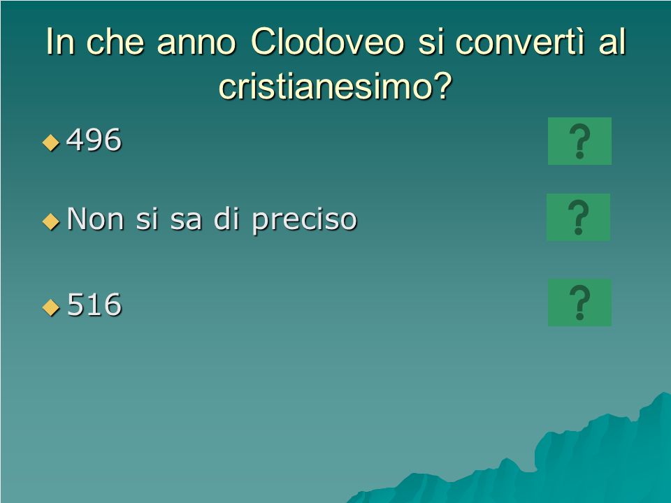 In che anno Clodoveo si convertì al cristianesimo