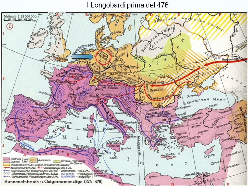 I Longobardi prima del 476