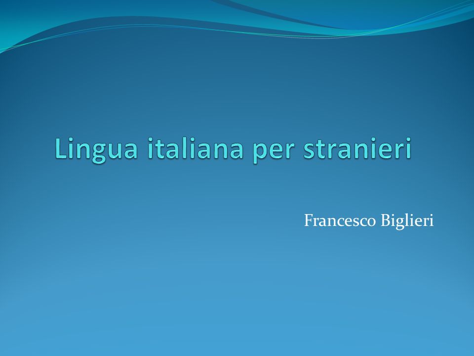 Lingua italiana per stranieri