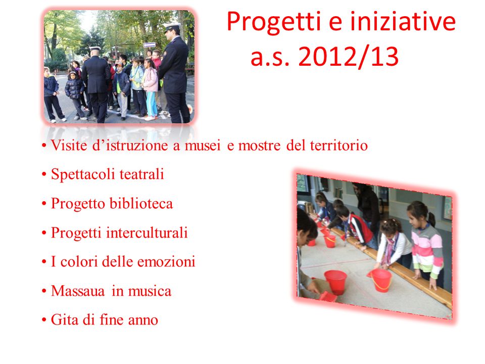Progetti e iniziative a.s. 2012/13