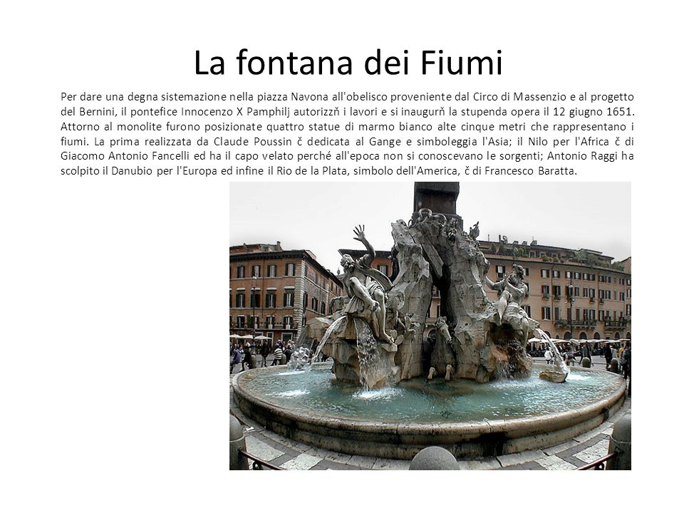 La fontana dei Fiumi