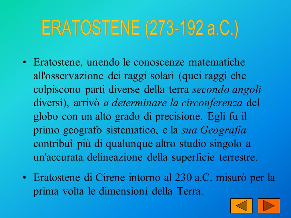 ERATOSTENE ( a.C.)