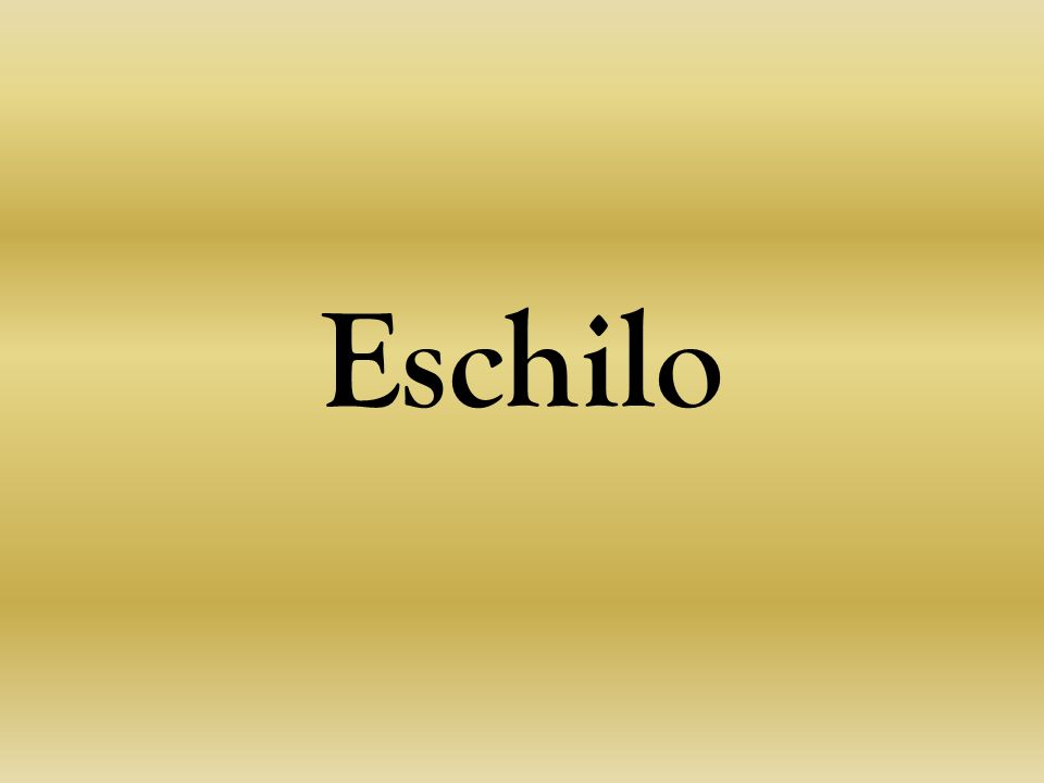 Eschilo