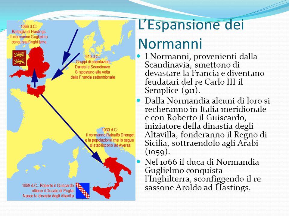 L’Espansione dei Normanni