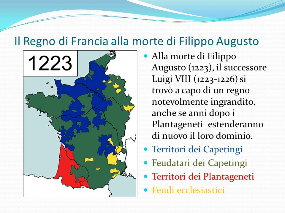 Il Regno di Francia alla morte di Filippo Augusto