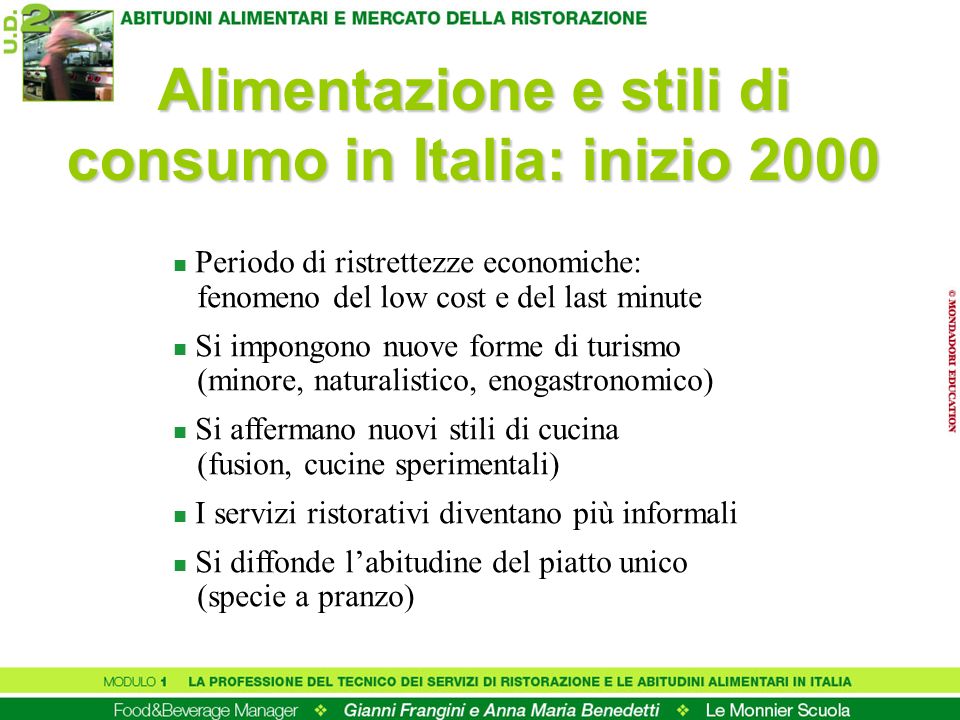 Alimentazione e stili di consumo in Italia: inizio 2000