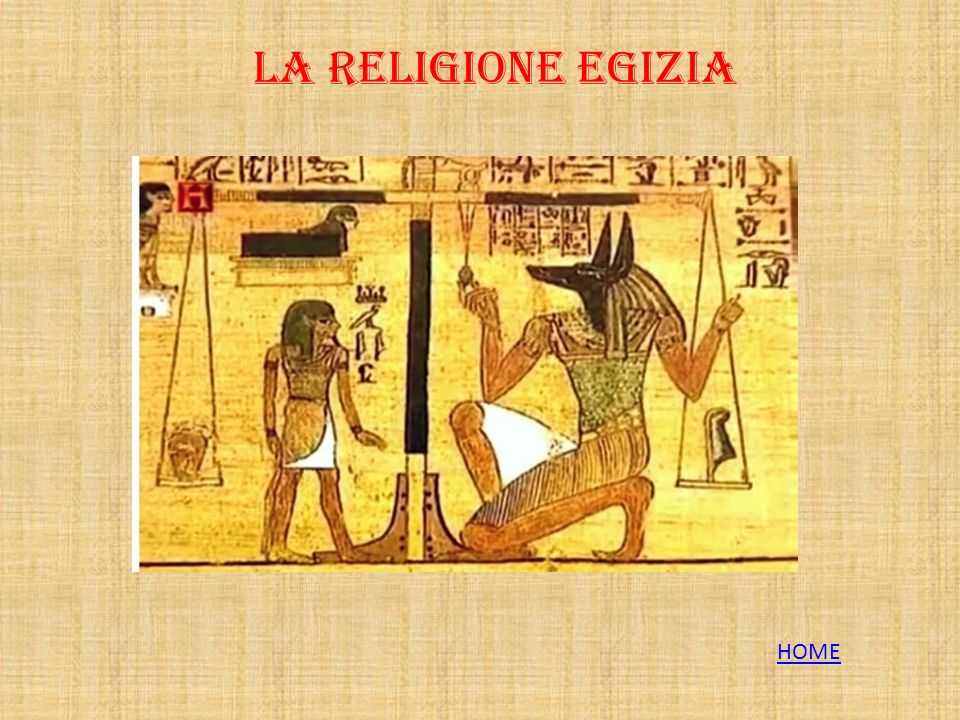 La religione egizia HOME