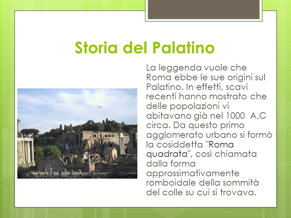 Storia del Palatino