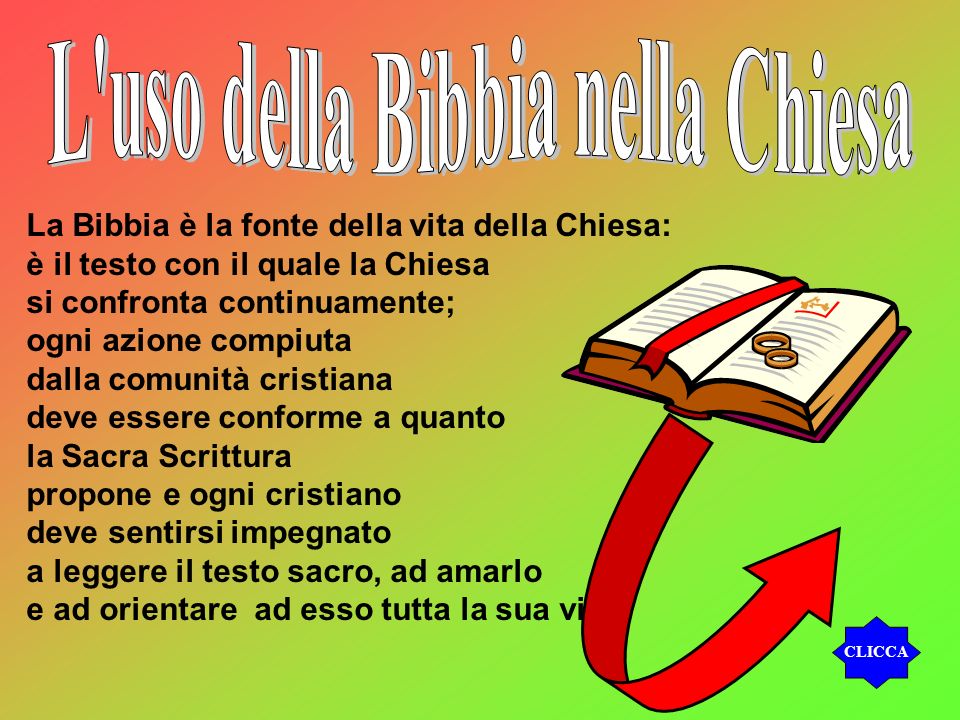 L uso della Bibbia nella Chiesa