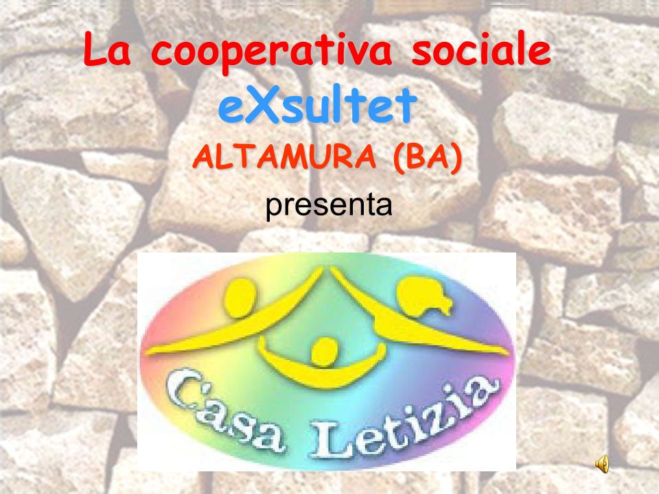 La cooperativa sociale eXsultet
