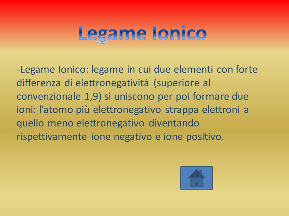 Legame Ionico