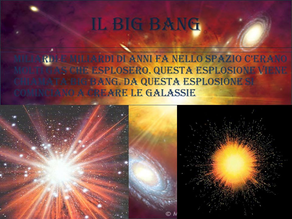 Il big bang