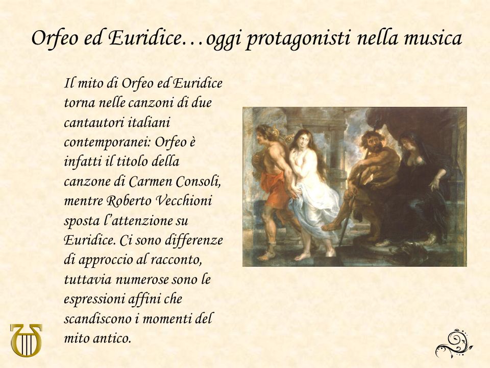 Orfeo ed Euridice…oggi protagonisti nella musica