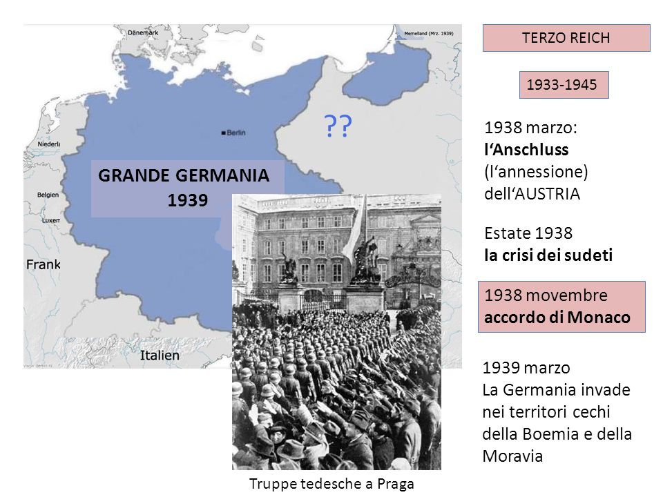 GRANDE GERMANIA marzo: l‘Anschluss (l‘annessione)