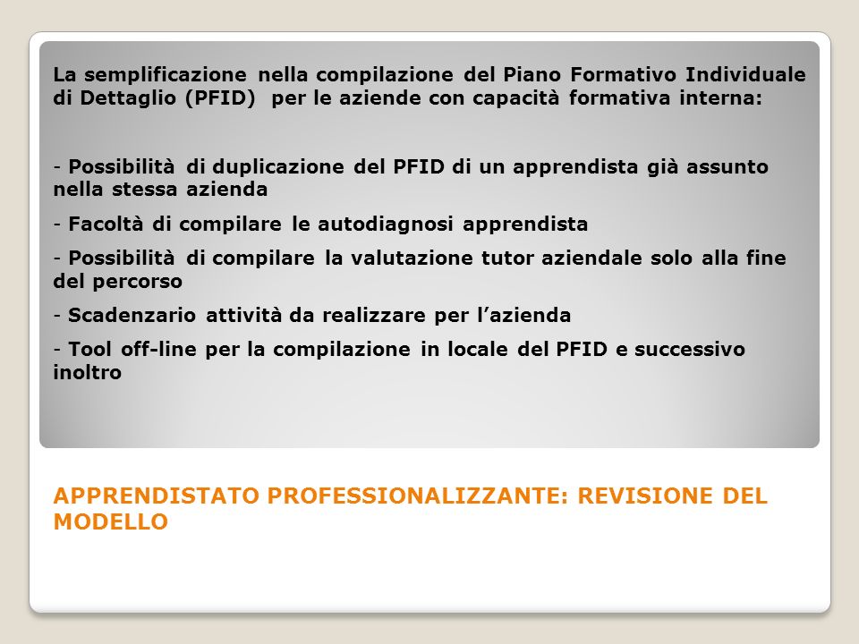 Il Contratto Di Apprendistato Ppt Scaricare