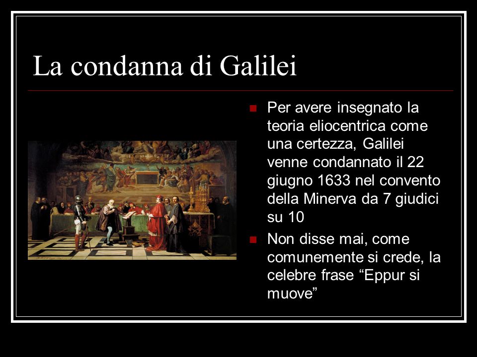 La condanna di Galilei