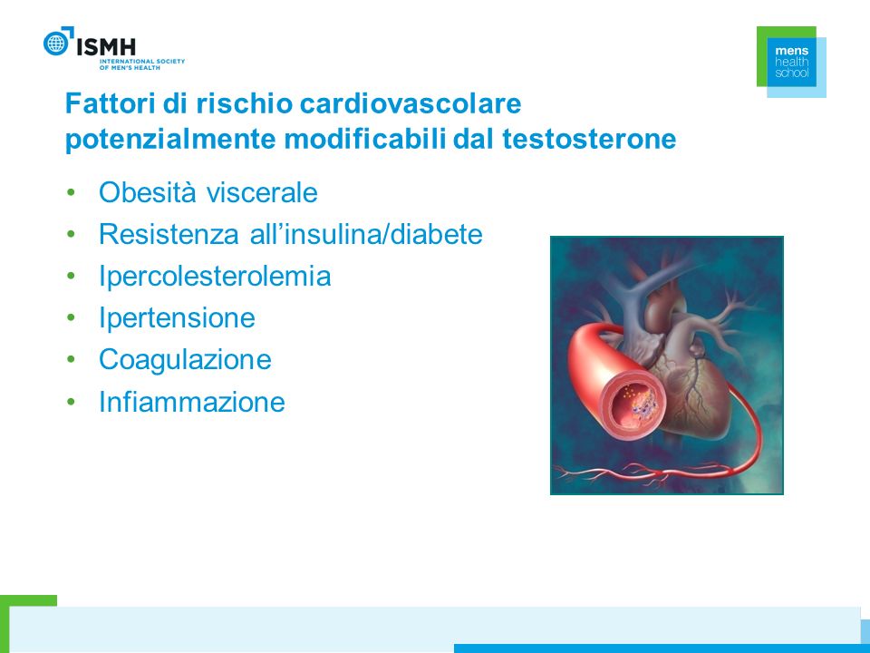 Resistenza all’insulina/diabete Ipercolesterolemia Ipertensione