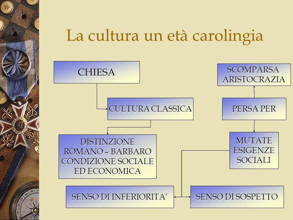 La cultura un età carolingia