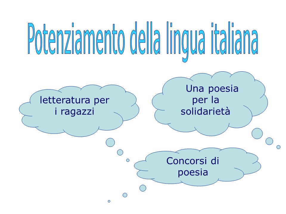 Potenziamento della lingua italiana