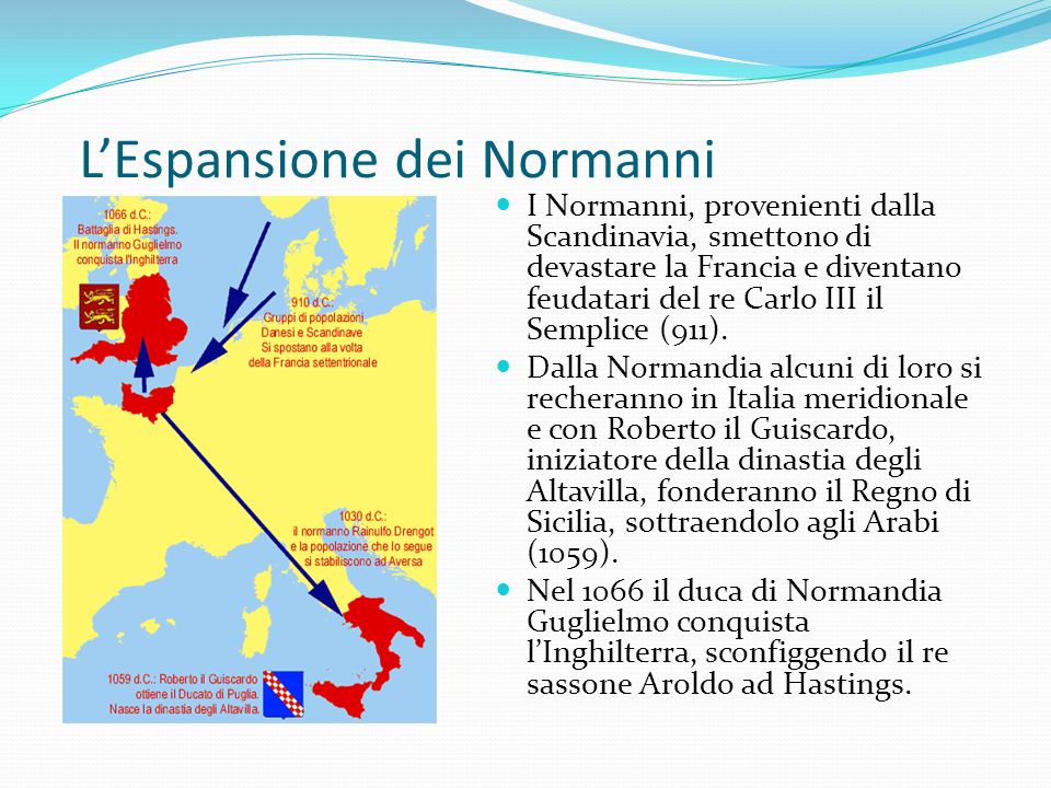 L’Espansione dei Normanni