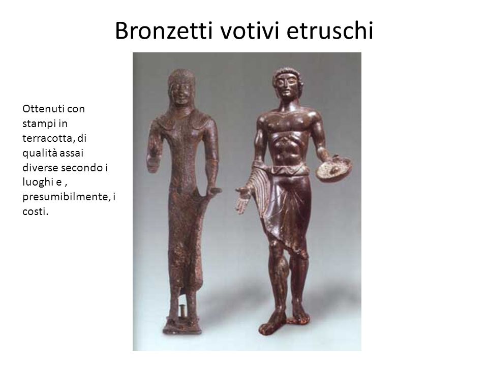 Bronzetti votivi etruschi