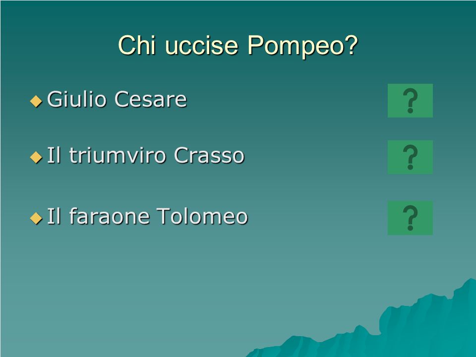 Chi uccise Pompeo Giulio Cesare Il triumviro Crasso