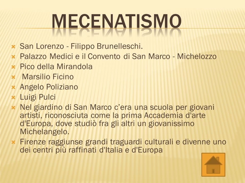 Mecenatismo San Lorenzo - Filippo Brunelleschi.