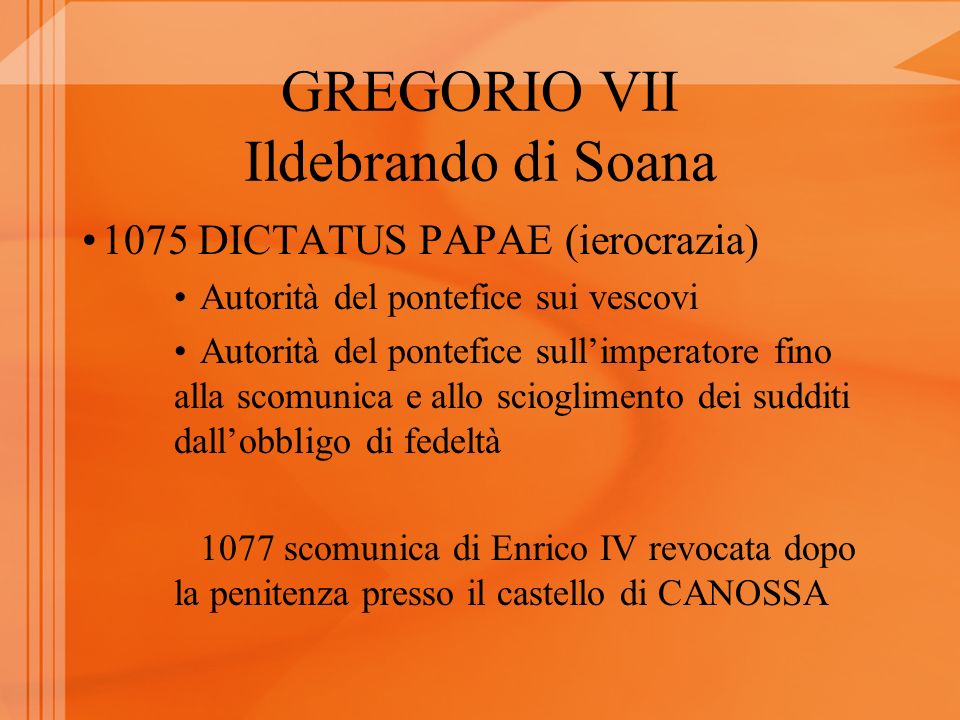 GREGORIO VII Ildebrando di Soana
