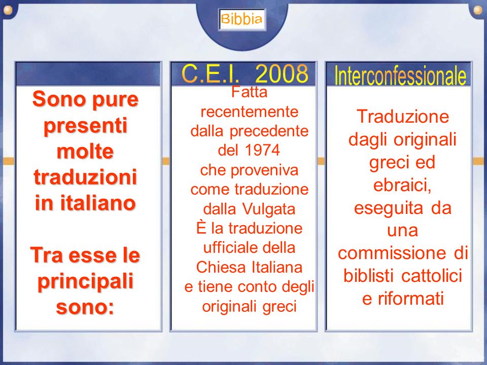 Bibbia C.E.I Interconfessionale