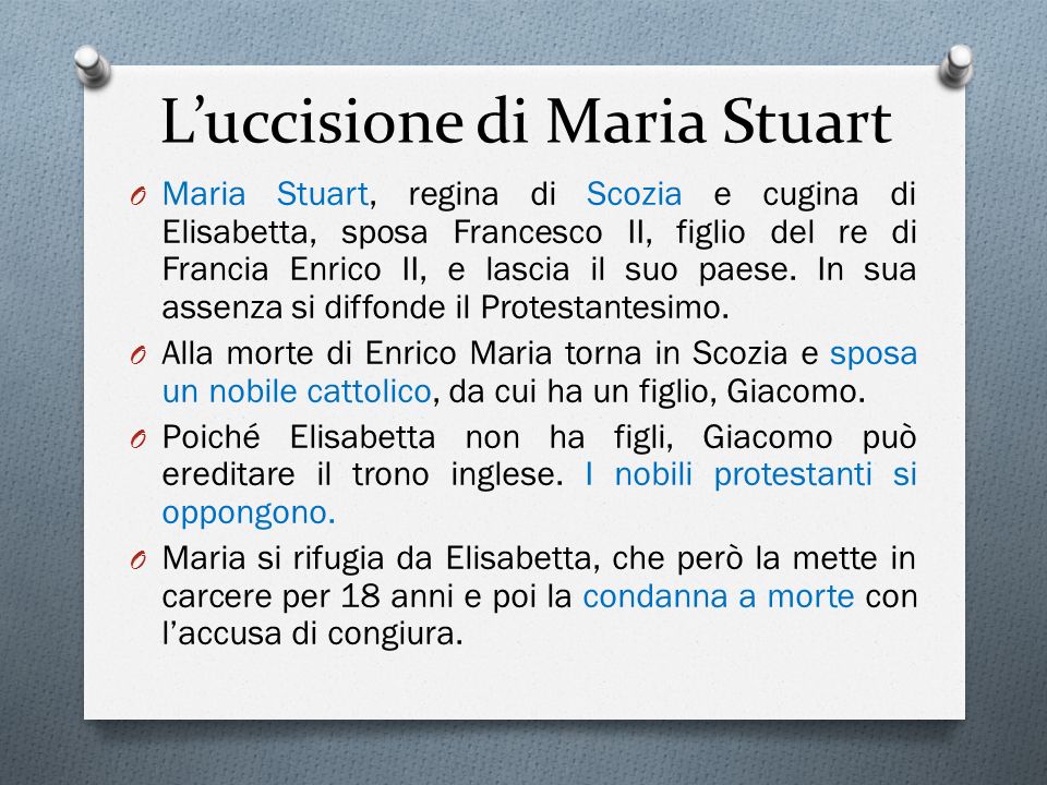 L’uccisione di Maria Stuart